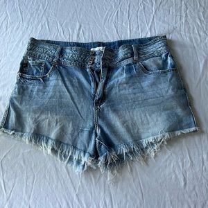 KanCan Blue High Waist Denim Shorts